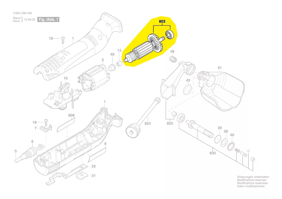 Induit BOSCH réf. 2 609 006 823